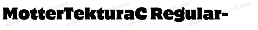 MotterTekturaC Regular字体转换